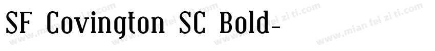 SF Covington SC Bold字体转换